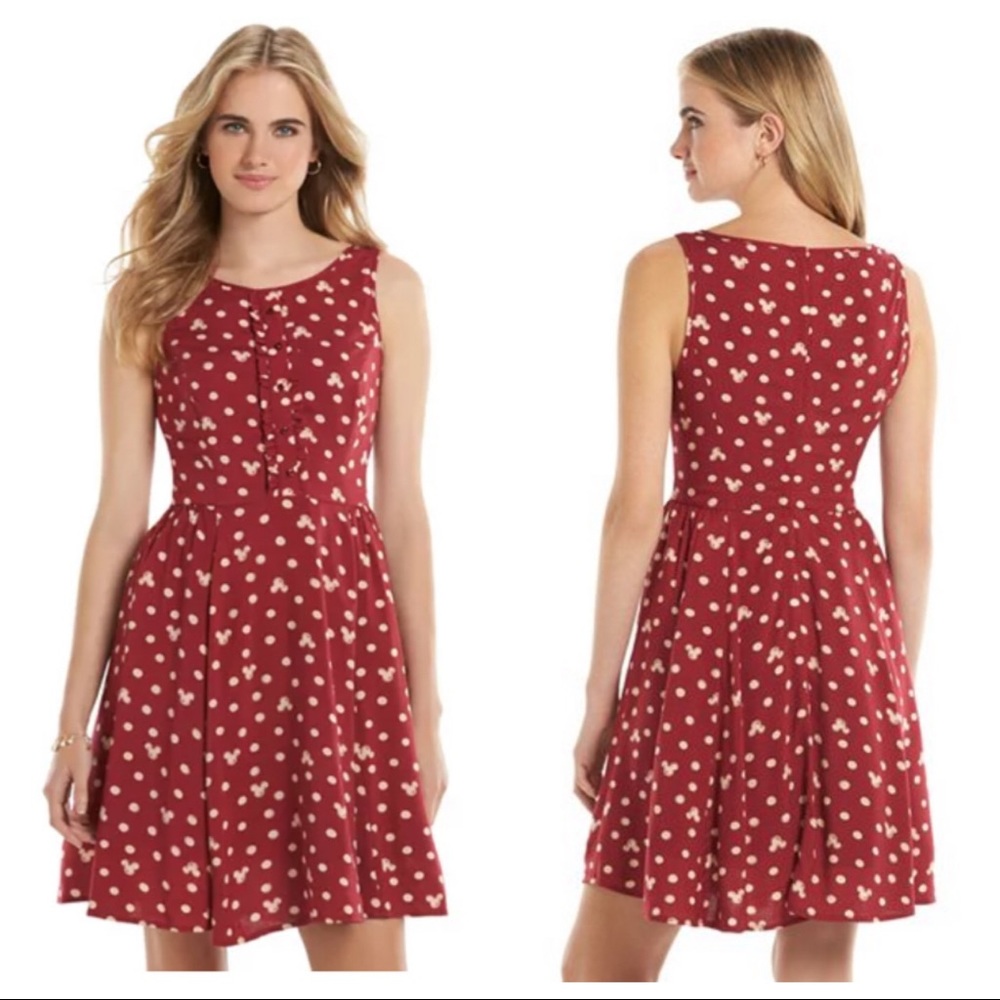 RARE Lauren Conrad X Disney Minnie Mouse Dress 4 - Picture 2 of 11